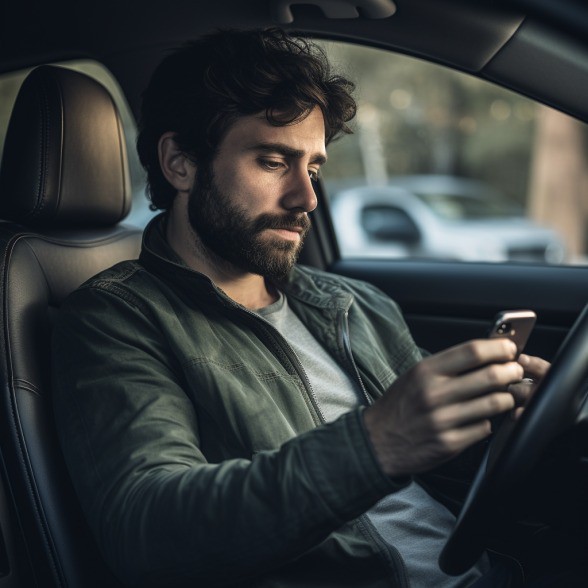 Wenn die Polizei dich beim SMS schreiben während des Autofahrens erwischt, begehst du einen Verstoß gegen die Verkehrsregeln in Deutschland.