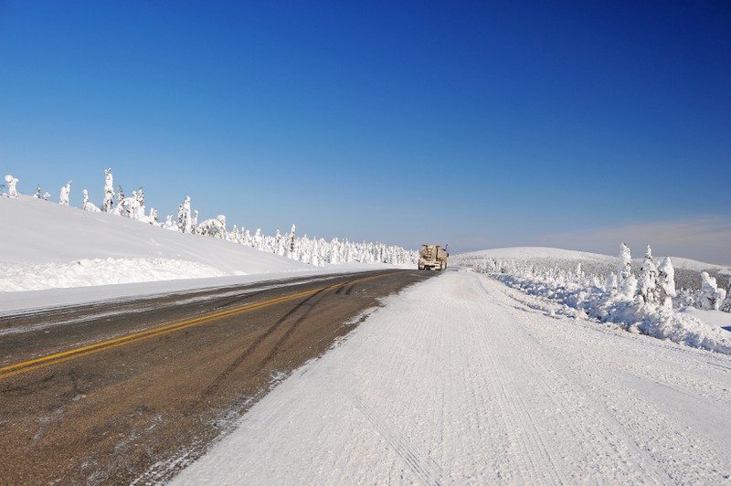 Besonders im Winter ist der Dalton Highway sehr gefährlich.