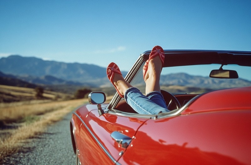 Aus Sicherheitsgründen solltest du niemals mit offenen Schuhen fahren.