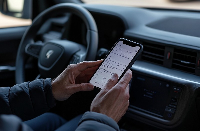 Das Handy hat während der Fahrt nichts in deiner Hand zu suchen, damit riskierst du nicht nur die Sicherheit aller, sondern auch Punkte in Flensburg.