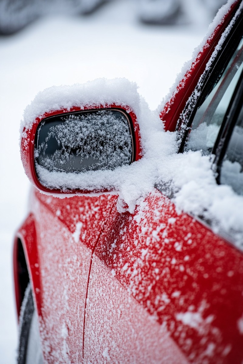 Mit Schnee auf dem Autodach zu fahren, kann ein Bußgeld nach sich ziehen.