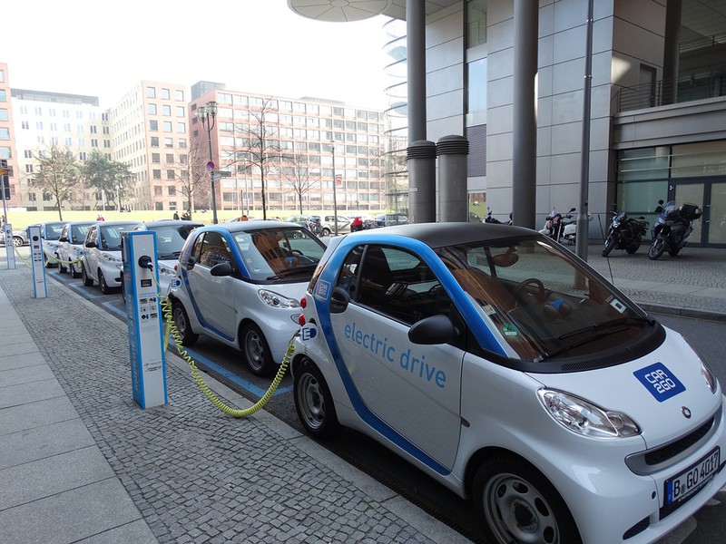 Dieses Bild zeigt ein umweltfreundliches Elektroauto.