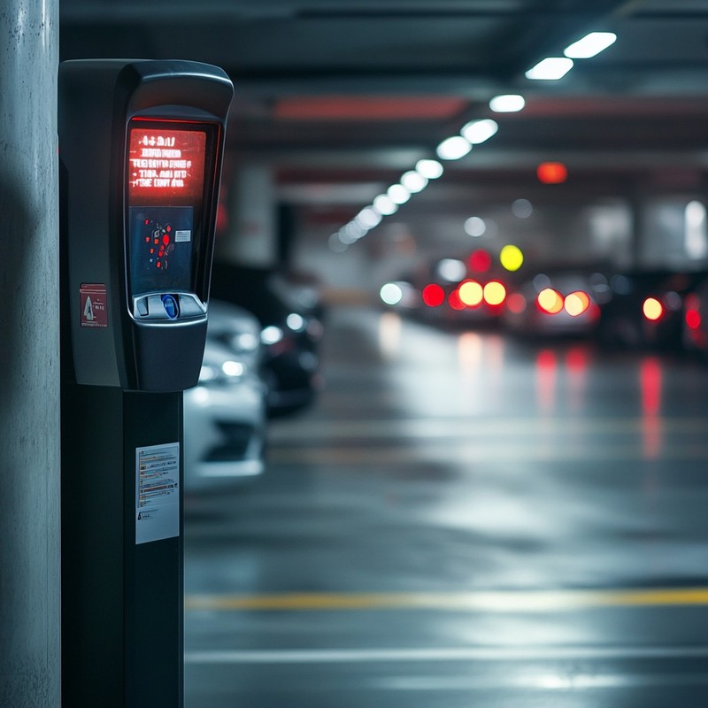 Manchmal ist der Ticketautomat im Parkhaus kaputt.
