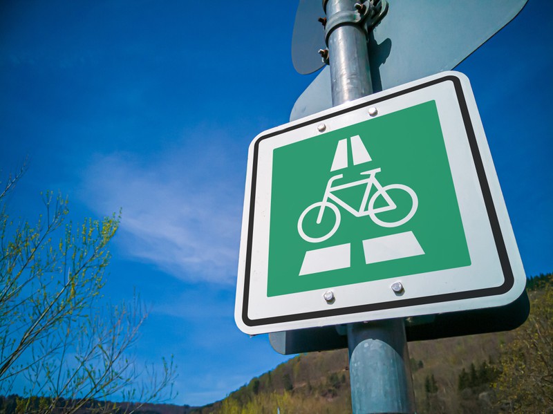 Das Zeichen für den Radschnellweg kennen nicht viele Menschen.