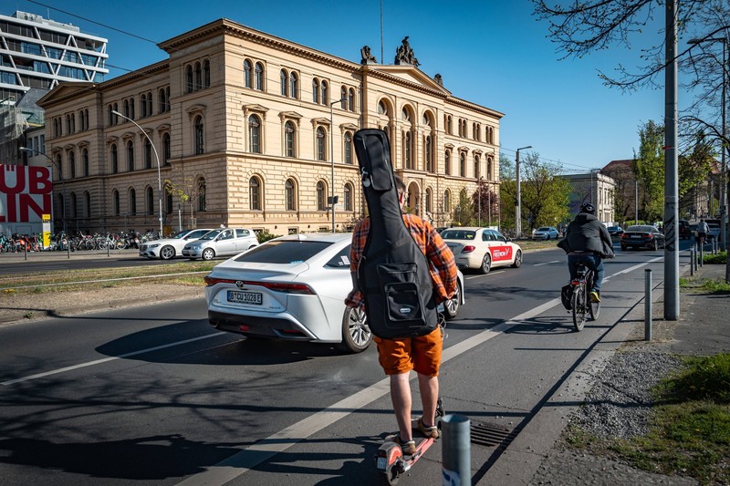 Auf der Invalidenstraße in Berlin herrscht Tempolimit 30.
