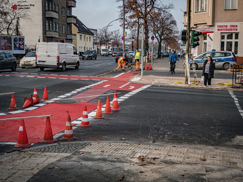Der Brunsbütteler Damm bekommt neue Radwege.
