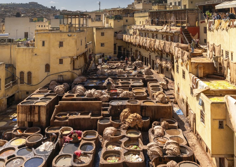 Fes el-Bali zeigt sich als autofreie, historische Medina der Stadt Fés.