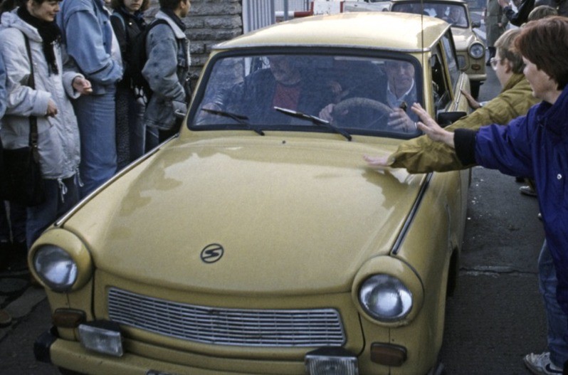 Das Logo des Trabant war sachlich und schwungvoll.