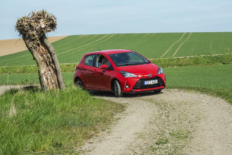 Auf Platz Zwei steht der Toyota Yaris.
